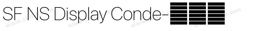 SF NS Display Conde字体转换
